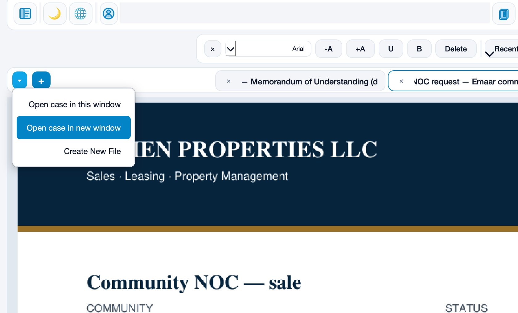Several windows at once